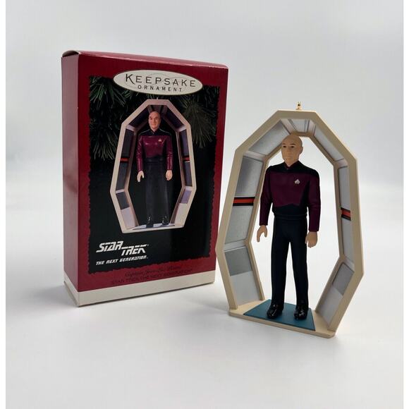 Hallmark Keepsake Ornament Star Trek The Next Generation Captain Jean-Luc-Picard - Picture 2 of 8